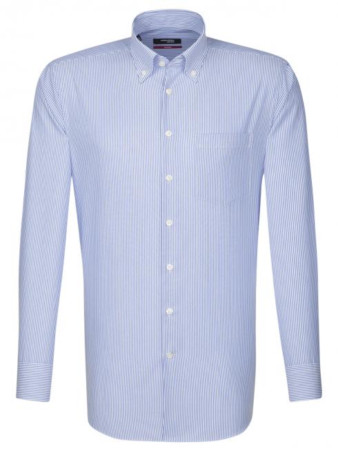 Seidensticker Shirt Regular Fit Button-down non iron striped 