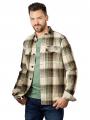 PME Legend Long Sleeve Shirt Dyed Check Hedge Green - image 1
