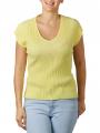 Yaya Rib Sweater Cap Sleeve lemon - image 5