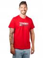 Tommy Jeans Corp Logo T-Shirt Crew Neck Deep Crimson - image 5