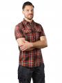 PME Legend Short Sleeve Shirt Twill Check mocca orange - image 1