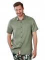 Scotch &amp; Soda Linen Shirt Short Sleeve Green - image 4