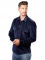 Drykorn Seled Shirt Kent Collar Dark Blue - image 4