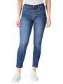 7 For All Mankind The Ankle Skinny Jeans Mid Blue - image 5