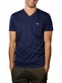 Lacoste T-Shirt Short Sleeves V Neck Navy Blue - image 1
