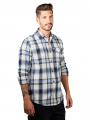 PME Legend Long Sleeve Shirt Twill Check Blue Horizon - image 1