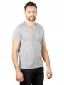 Tommy Jeans Jersey T-Shirt V-Neck Light Grey Heather - image 1