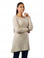 Yaya Clean Knit Boat Neck Sweater soft beige melange - image 4