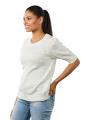 Yaya Sweater With Puff Sleeves Wool White Melange - image 5