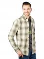 PME Legend Long Sleeve Shirt Twill Check Oil Green - image 1