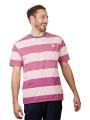 Scotch &amp; Soda Washed Striped T-Shirt Relaxed Fit Berry - image 1