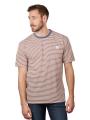 Scotch &amp; Soda Washed Striped T-Shirt Relaxed Fit Beige/Blue - image 1
