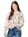 Scotch &amp; Soda Popover Blouse Pintuck Sleeve Off White - image 1