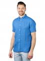 Tommy Hilfiger Linen Shirt Short Sleeve Copenhagen Blue - image 4