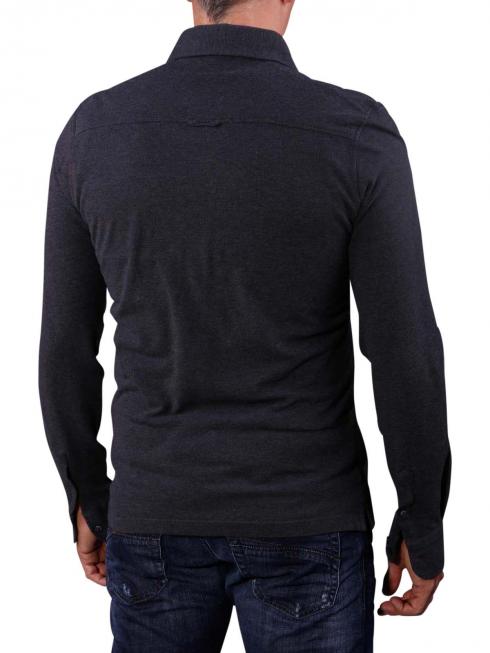 Gant Oxford Pique Shirt dark grey melange 