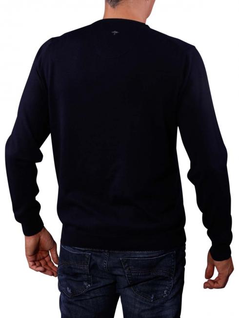 Fynch-Hatton V-Neck Smart Sweater navy 
