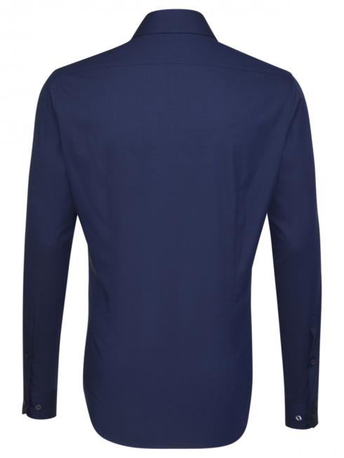 Seidensticker Shirt Shaped Fit Kent non iron dark blue 