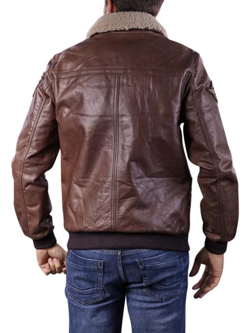 hudson peak leather aviator jacket