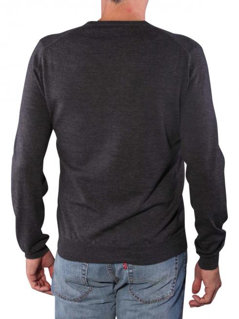 Gant Solid Merinowool Sweater antracit melange 