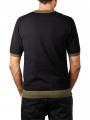 Fred Perry Stripe Knitted Ringer Shirt Black - image 2
