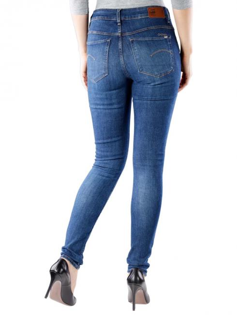 G-Star 3301 High Skinny Jeans medium blue aged 