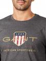 Gant Archive Shield T-Shirt Longsleeve antracit melange - image 3
