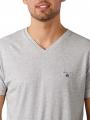 Gant Original Slim T-Shirt V-Neck light grey melange - image 3