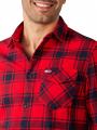 Tommy Jeans Flannel Plaid Shirt deep crimson check - image 3