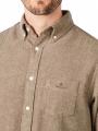 Gant Herringbone Shirt Regular Fit Rich Brown - image 3