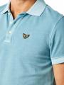 PME Legend Short Sleeve Polo Garment Dyed Pique Smoke Blue - image 3