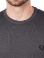 Fred Perry Classic Crew Neck Jumper Gunmetal - image 3