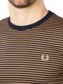 Fred Perry Fine Stripe T-Shirt Crew Neck Shaded Stone/Navy - image 3