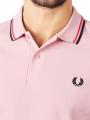 Fred Perry Twin Tipped Polo Short Sleeve Chalky Pink/Red/Bla - image 3
