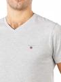 Gant Original Slim T-Shirt V-Neck light grey melange - image 3