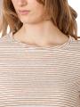 Kuyichi Olivia Striped T-Shirt Short Sleeve White Inca/Deser - image 3