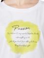 Mos Mosh Printed Misty T-Shirt Short Sleeve Yellow Plum - image 3