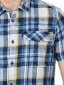 PME Legend Short Sleeve Shirt Indigo Check Real Indigo - image 3