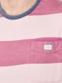 Scotch &amp; Soda Washed Striped T-Shirt Relaxed Fit Berry - image 3