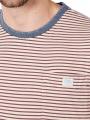 Scotch &amp; Soda Washed Striped T-Shirt Relaxed Fit Beige/Blue - image 3