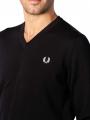 Fred Perry Classic V-Neck Jumper Black - image 3