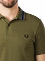 Fred Perry Medal Stripe Polo Shirt military green - image 3