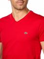 Lacoste T-Shirt Short Sleeves V Neck Red - image 3