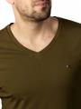 Tommy Hilfiger Stretch T-Shirt Slim V Neck dark olive - image 3