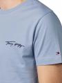 Tommy Hilfiger Signature Front Logo T-Shirt Daybreak Blue - image 3