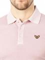 PME Legend Short Sleeve Polo Garment Dyed Burnshed Lilac - image 3