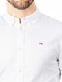 Tommy Jeans Slim Strech Oxford Shirt Button Down White - image 3