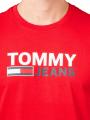 Tommy Jeans Corp Logo T-Shirt Crew Neck Deep Crimson - image 3