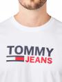 Tommy Jeans Corp Logo T-Shirt Crew Neck White - image 3