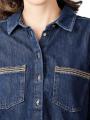 Mos Mosh Jenner Flash Denim Shirt Dark Blue - image 3