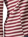 Armedangels Palinaa T-Shirt Knitted Stripe kitt-ruby red - image 3